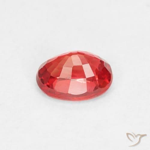 0.41ct Natural Medium Red Sapphire, Oval Cut, 4.8x3.7 mm