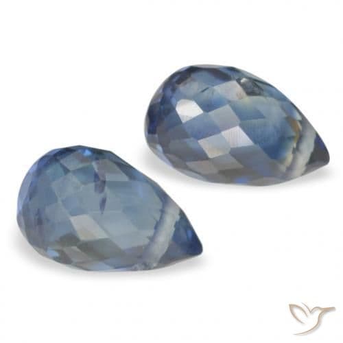 1.08ct Natural Navy Blue Sapphire, Briolette, 5.3x3.4 mm