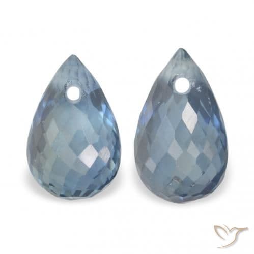 1.51ct Natural Blue Sapphire, Briolette, 6.2x3.9 mm