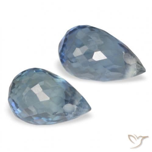 1.51ct Natural Blue Sapphire, Briolette, 6.2x3.9 mm