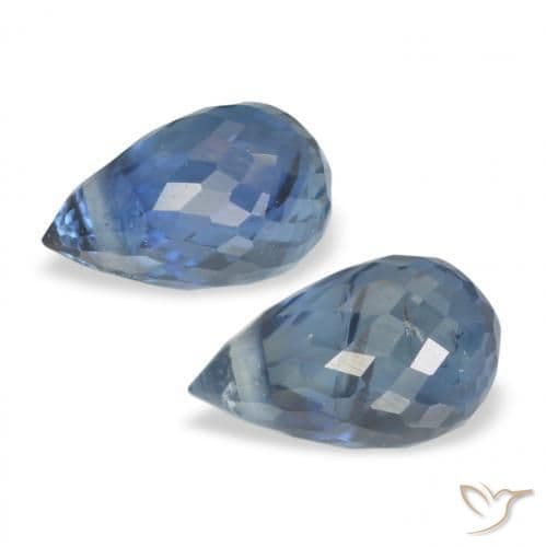 1.51ct Natural Blue Sapphire, Briolette, 6.2x3.9 mm