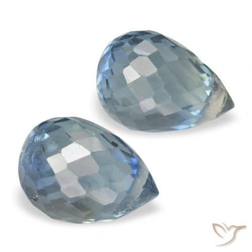 1.44ct Natural Teal Sapphire, Briolette, 5.4x3.9 mm