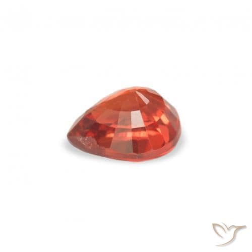 0.46ct Natural Intense Red Sapphire, Pear Shape, 5x4 mm
