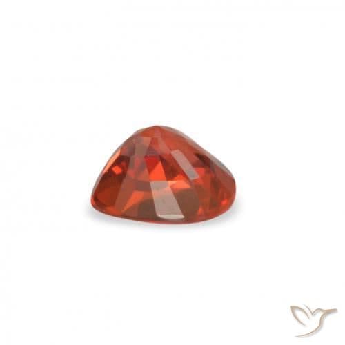 0.45ct Bright Crimson Red Sapphire, Pear Shape, 4.8x4.1 mm
