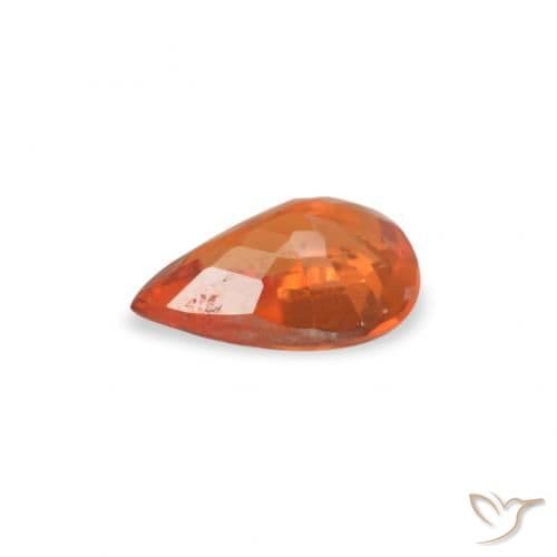 0.46ct Natural Intense Red Sapphire, Pear Shape, 6x4 mm