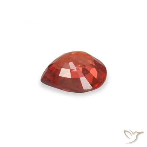 0.42ct Natural Bright Red Sapphire, Pear Shape, 5.1x4.1 mm
