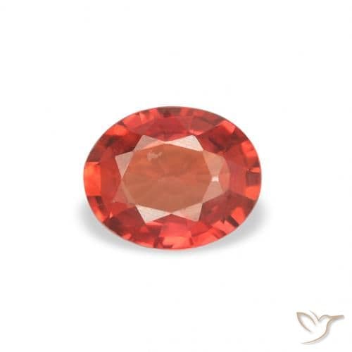 0.37ct Bright Crimson Red Sapphire, Oval Cut, 5x3.8 mm