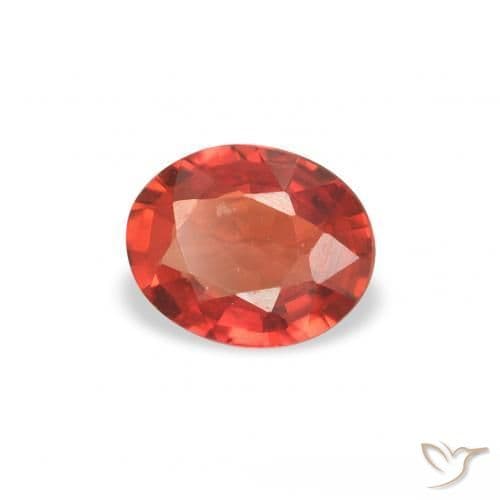 0.33ct Natural Intense Red Sapphire, Oval Cut, 4.9x3.9 mm