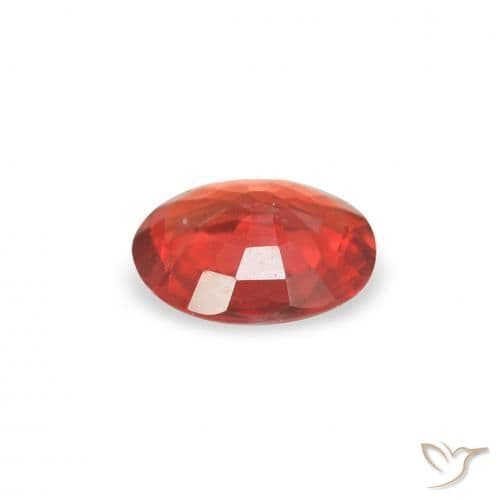 0.33ct Natural Intense Red Sapphire, Oval Cut, 4.9x3.9 mm