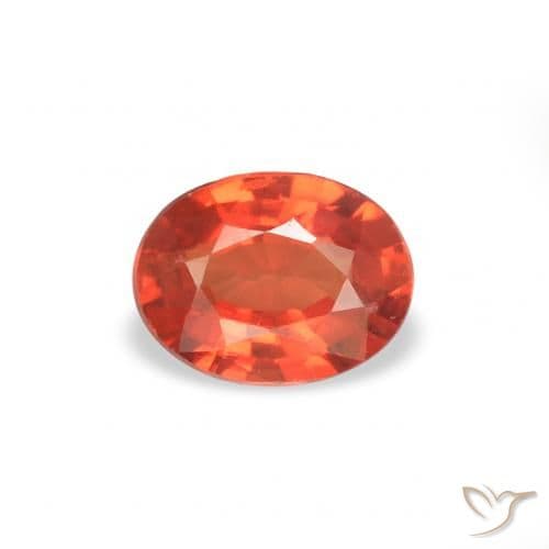 0.37ct Bright Crimson Red Sapphire, Oval Cut, 5x3.8 mm
