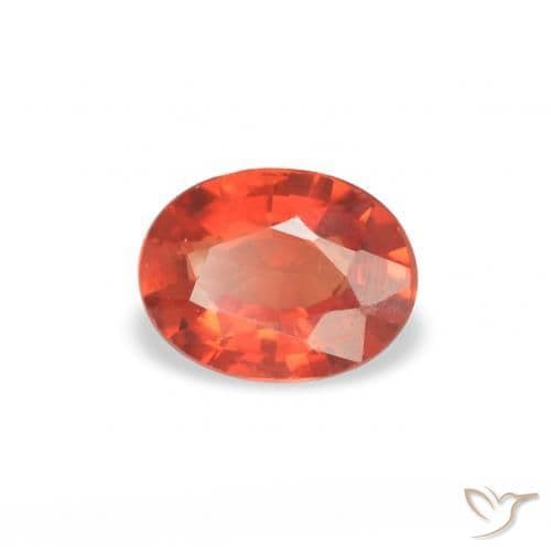 0.37ct Bright Crimson Red Sapphire, Oval Cut, 5x3.8 mm