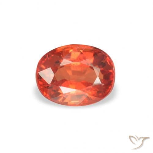 0.36ct Natural Intense Red Sapphire, Oval Cut, 5.1x3.9 mm
