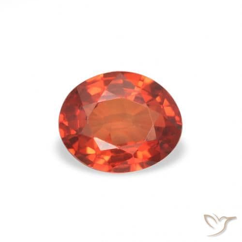 0.45ct Natural Light Red Sapphire, Oval Cut, 5x4.1 mm