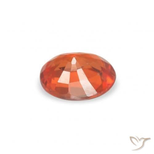 0.39ct Natural Fire Orange Sapphire, Oval Cut, 4.9x3.8 mm