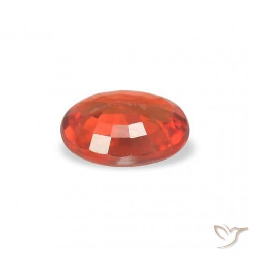 0.39ct Natural Reddish Orange Sapphire, Oval Cut, 5x3.9 mm