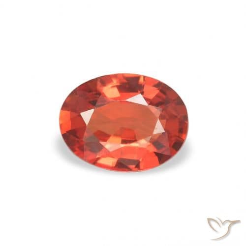 0.36ct Natural Intense Red Sapphire, Oval Cut, 5.1x3.9 mm