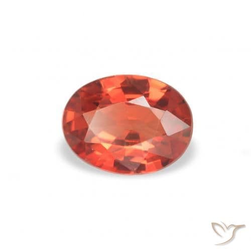 0.36ct Natural Intense Red Sapphire, Oval Cut, 5.1x3.9 mm