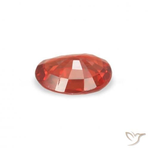 0.36ct Natural Intense Red Sapphire, Oval Cut, 5.1x3.9 mm