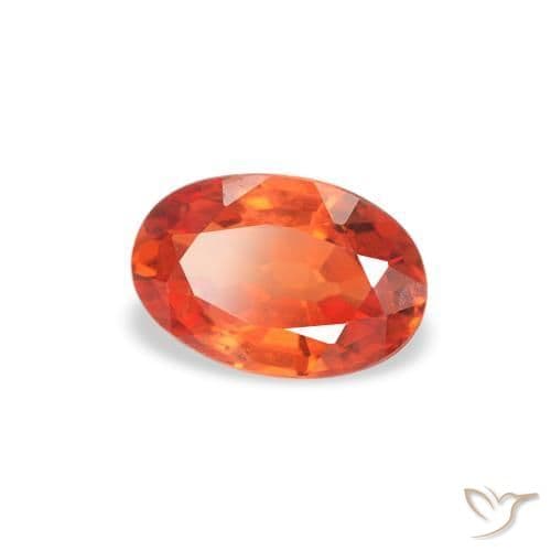 0.61ct Bright Crimson Red Sapphire, Oval Cut, 6.2x4.2 mm