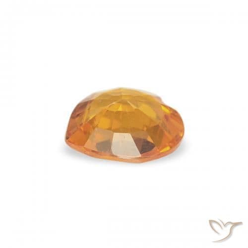 0.32ct Natural Gold Sapphire, Heart Shape, 4.5x4.4 mm