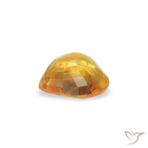 0.40ct Natural Golden Sapphire, Heart Shape, 4.5x4.5 mm