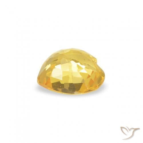 0.38ct Tuscany Yellow Sapphire, Heart Shape, 4.5x4.5 mm