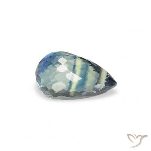 0.54ct Natural Teal Sapphire, Briolette, 5.6x3.4 mm