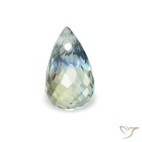 0.59ct Natural Teal Sapphire, Briolette, 5.7x3.6 mm