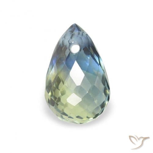 1.08ct Natural Navy Blue Sapphire, Briolette, 5.3x3.4 mm