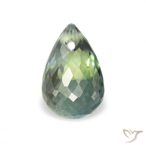 3.97ct Natural Violet Blue Sapphire, Briolette, 5.9x4 mm