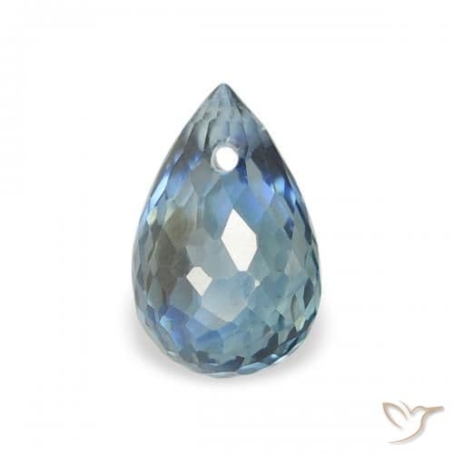 3.97ct Natural Violet Blue Sapphire, Briolette, 5.9x4 mm