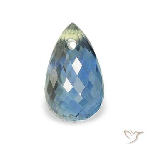 1.51ct Natural Blue Sapphire, Briolette, 6.2x3.9 mm