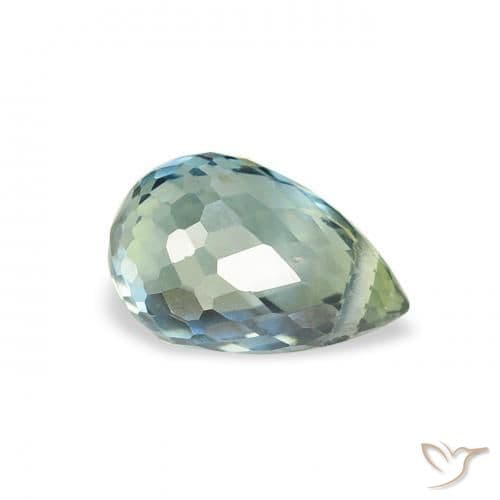 0.83ct Natural Teal Sapphire, Briolette, 6.2x4 mm