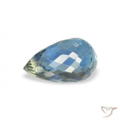 0.83ct Natural Teal Sapphire, Briolette, 6.2x4 mm