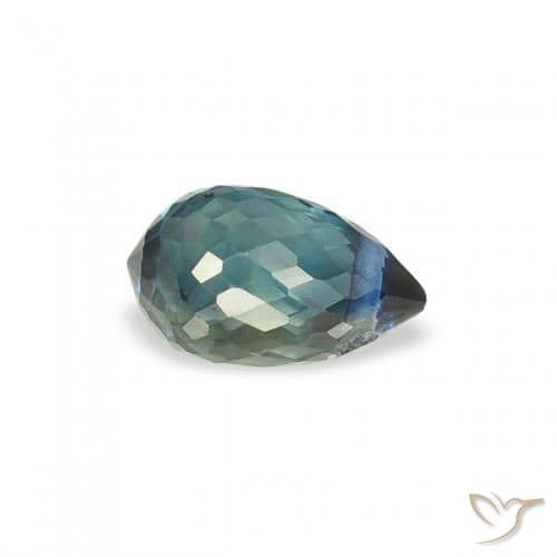 0.47ct Natural Teal Sapphire, Briolette, 5.1x3.3 mm