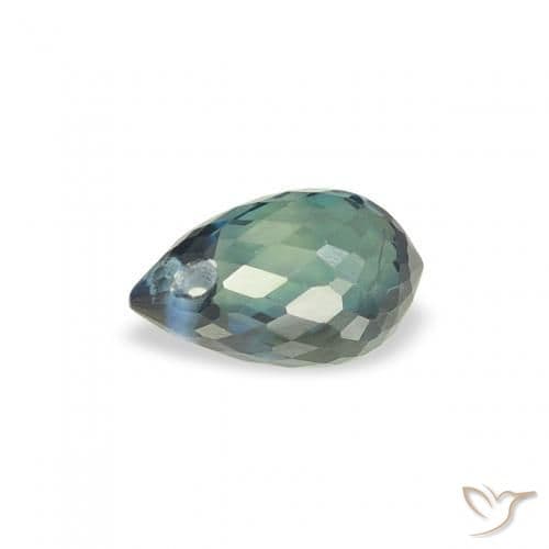 0.47ct Natural Teal Sapphire, Briolette, 5.1x3.3 mm