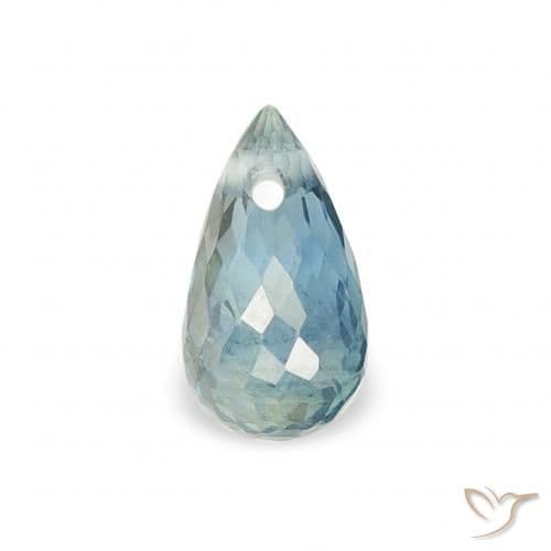 0.42ct Natural Teal Sapphire, Briolette, 5.2x3.1 mm