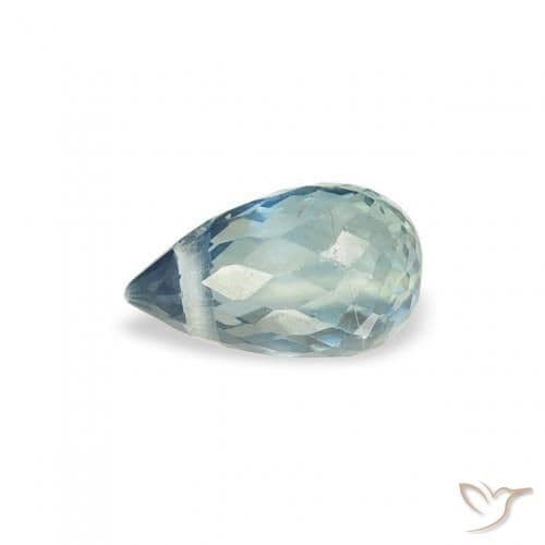 0.42ct Natural Teal Sapphire, Briolette, 5.2x3.1 mm
