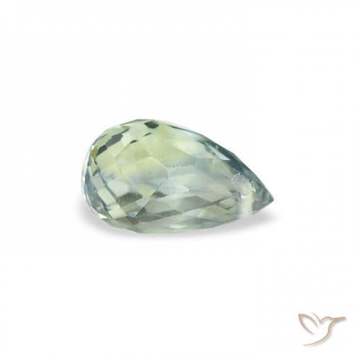 0.69ct Natural Pale Green Sapphire, Briolette, 6x3.7 mm