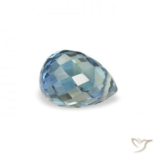 0.63ct Natural Teal Sapphire, Briolette, 5.2x3.8 mm