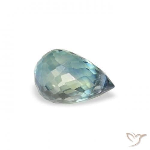 0.65ct Natural Teal Sapphire, Briolette, 5.3x3.7 mm
