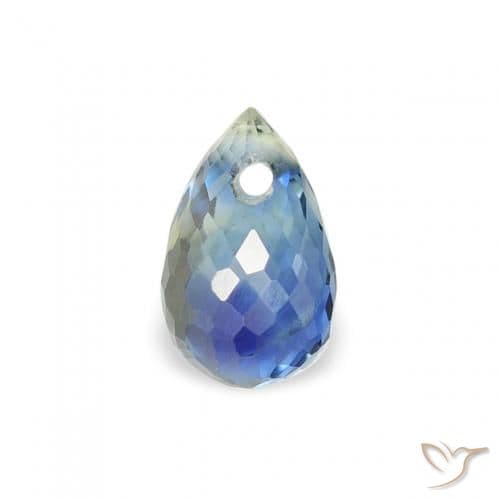 0.63ct Natural Teal Sapphire, Briolette, 5.2x3.8 mm