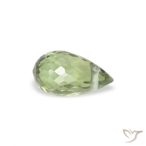 0.48ct Natural Light Green Sapphire, Briolette, 5.7x3.2 mm