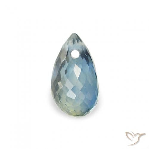 2.12ct Natural Blue Sapphire, Briolette, 5.4x3 mm