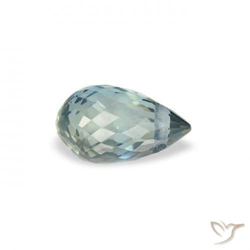 0.47ct Natural Teal Sapphire, Briolette, 5.4x3.1 mm