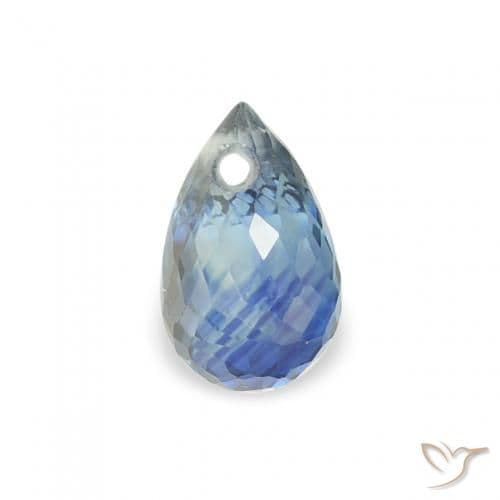 0.62ct Natural Teal Sapphire, Briolette, 5.5x3.6 mm