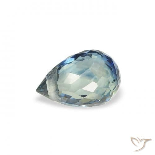 0.62ct Natural Teal Sapphire, Briolette, 5.5x3.6 mm