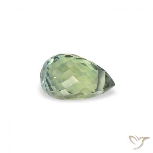 0.49ct Natural Bluish Green Sapphire, Briolette, 5.1x3.3 mm