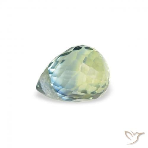 0.73ct Natural Teal Sapphire, Briolette, 5.2x4 mm