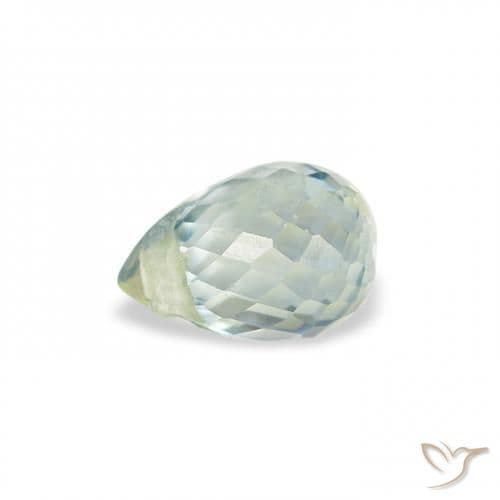 0.78ct Natural Teal Sapphire, Briolette, 5.6x3.9 mm